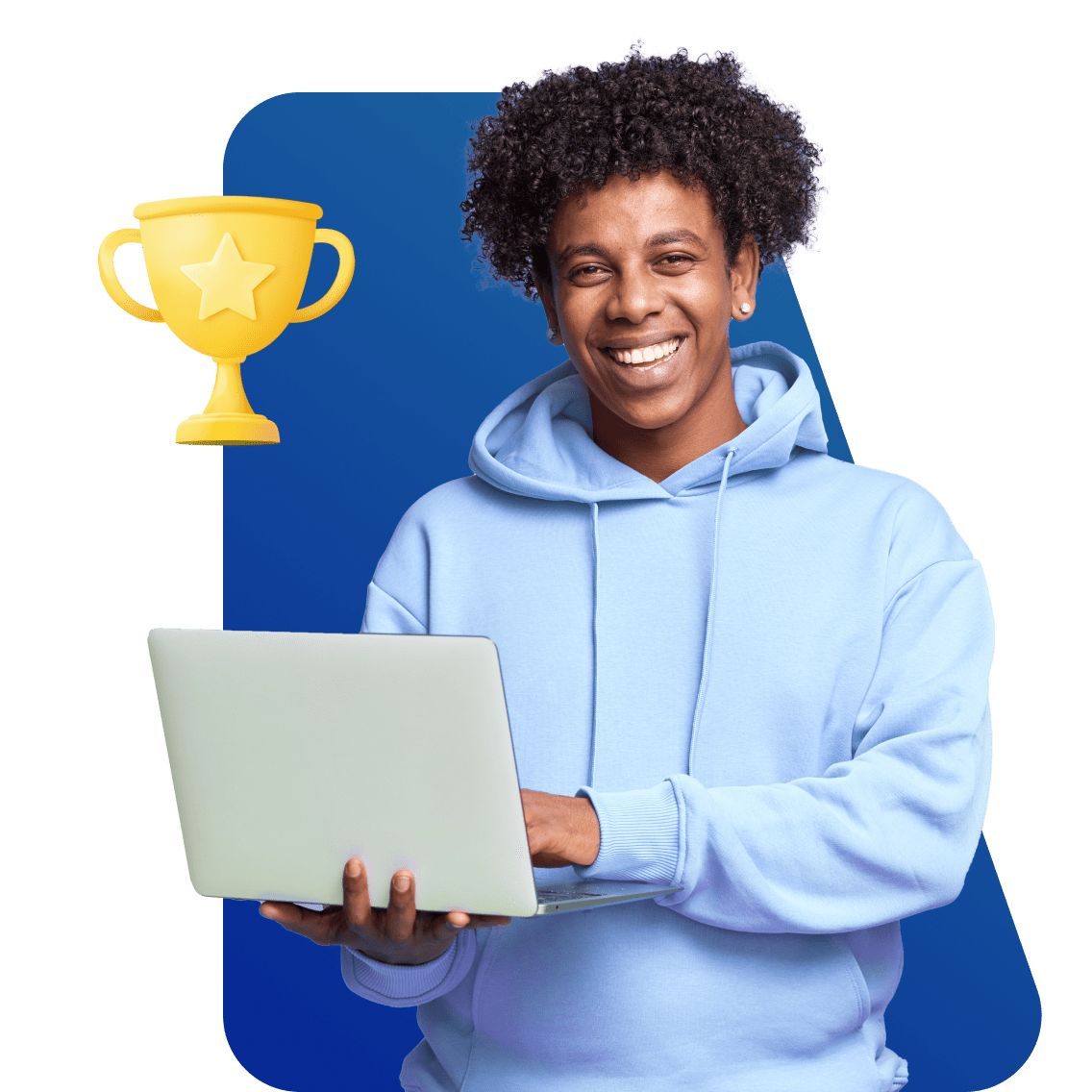 Travel Tourism Pathway image 23 (name 1 Young Man Laptop Blue Hoodie Award 1)
