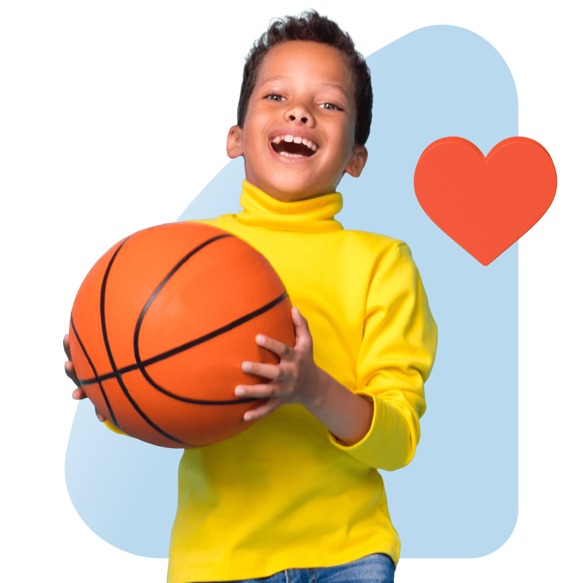 Health and Human Services Education Career Pathway image 21 (name 2 Young Boy Basketball Heart)